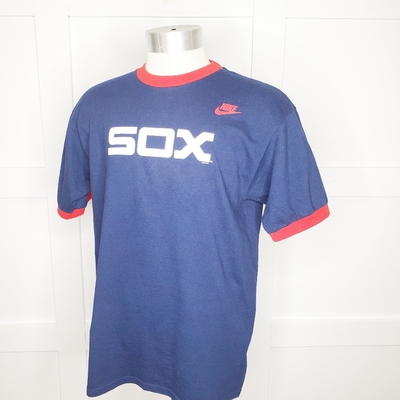 Nike Mlb Shirts White Sox Nike Baseball Tshirt Tee Blue Red